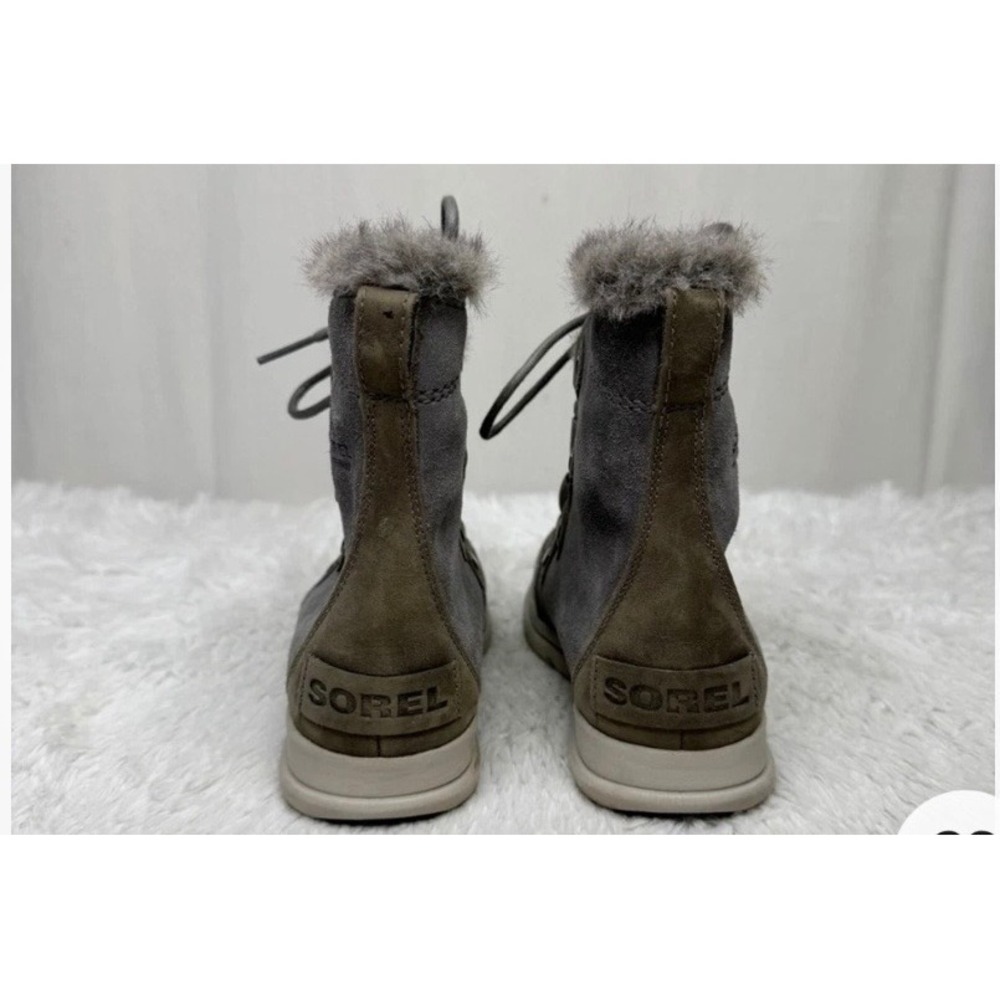 Sorel Explorer Joan Waterproof Winter Boots Quarry Grey NL3423-048 Womens 9.5 - Picture 7 of 10